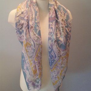Emanuel Geraldo floral with gold threads scarf